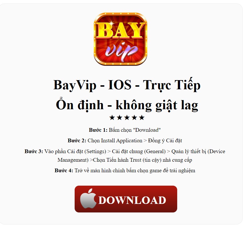 Tải app BayVip như thế nào?