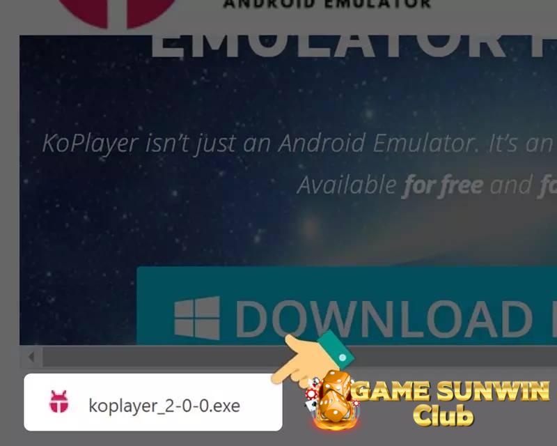Nhấn vào file exe của phần mềm KoPlayer để bắt đầu cài đặt