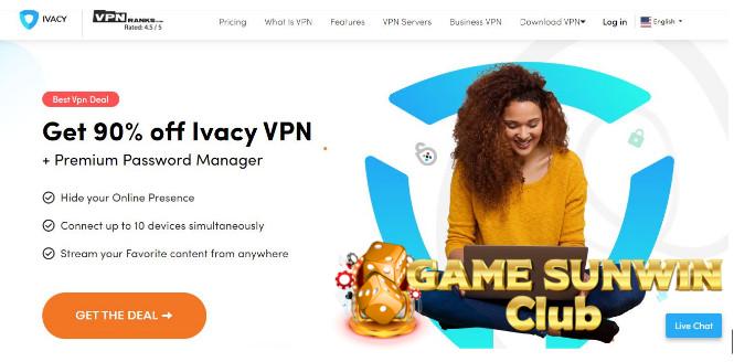 Truy cập vào trang chủ của IVacy VPN